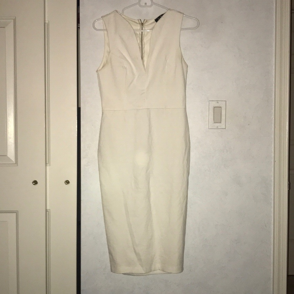 Classis white midi dress
